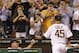 Jun 11, 2013; Pittsburgh, PA, USA; Fans react after Pittsburgh Pirates starting pitcher Gerrit Cole (45) departs the game against the San Francisco Giants during the seventh inning at PNC Park. The Pittsburgh Pirates won 8-2. Mandatory Credit: Charles LeClaire-USA TODAY Sports