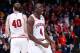 DAYTON, OH - MARCH 24: Victor Oladipo #4 of the Indiana Hoosiers celebrates after a play late in the game against the Temple Owls during the third round of the 2013 NCAA Men's Basketball Tournament at UD Arena on March 24, 2013 in Dayton, Ohio. (Photo by Joe Robbins/Getty Images)