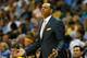 MEMPHIS, TN - MAY 27: Head coach Lionel Hollins of the Memphis Grizzlies reacts in the first half while taking on the San Antonio Spurs during Game Four of the Western Conference Finals of the 2013 NBA Playoffs at the FedExForum on May 27, 2013 in Memphis, Tennessee. NOTE TO USER: User expressly acknowledges and agrees that, by downloading and or using this photograph, User is consenting to the terms and conditions of the Getty Images License Agreement. (Photo by Kevin C. Cox/Getty Images)