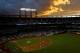 NEW YORK, NY - JUNE 11: The sun sets over Citi Field during a game between the St. Louis Cardinals and the New York Mets on June 11, 2013 in the Flushing neighborhood of the Queens borough of New York City. (Photo by Jeff Zelevansky/Getty Images)