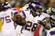 GREEN BAY, WI - JANUARY 05: Running back Adrian Peterson #28 of the Minnesota Vikings runs the ball against the Green Bay Packers during the NFC Wild Card Playoff game at Lambeau Field on January 5, 2013 in Green Bay, Wisconsin. (Photo by Andy Lyons/Getty Images)