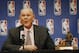 May 8, 2013; Denver, CO, USA; Denver Nuggets head coach George Karl during the press conference announcing him NBA coach of the year at the Pepsi Center. Mandatory Credit: Chris Humphreys-USA TODAY Sports