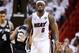 MIAMI, FL - JUNE 09: LeBron James #6 of the Miami Heat reacts in the third quarter while taking on the San Antonio Spurs during Game Two of the 2013 NBA Finals at AmericanAirlines Arena on June 9, 2013 in Miami, Florida. NOTE TO USER: User expressly acknowledges and agrees that, by downloading and or using this photograph, User is consenting to the terms and conditions of the Getty Images License Agreement. (Photo by Christian Petersen/Getty Images)