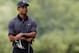 ARDMORE, PA - JUNE 11: Tiger Woods of the United States looks on during a practice round prior to the start of the 113th U.S. Open at Merion Golf Club on June 11, 2013 in Ardmore, Pennsylvania. (Photo by Rob Carr/Getty Images)
