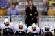 Dan Bylsma behind the bench