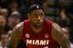 SAN ANTONIO, TX - JUNE 11: LeBron James #6 of the Miami Heat moves the ball against the San Antonio Spurs in the third quarter during Game Three of the 2013 NBA Finals at the AT&T Center on June 11, 2013 in San Antonio, Texas. NOTE TO USER: User expressly acknowledges and agrees that, by downloading and or using this photograph, User is consenting to the terms and conditions of the Getty Images License Agreement. (Photo by Mike Ehrmann/Getty Images)