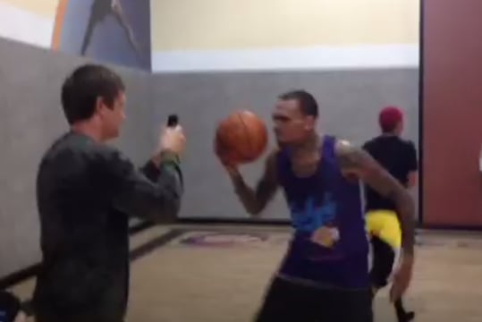 Andre Drummond Posterizes Chris Brown