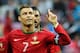 GENEVA, SWITZERLAND - JUNE 10: Cristiano Ronaldo of Portugal celebrates his goal of Portugal during the international friendly match between Portugal and Croatia on June 10, 2013 in Geneva, Switzerland. (Photo by Harold Cunningham/Getty Images)