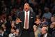 May 1, 2013; New York, NY, USA; Boston Celtics head coach Doc Rivers calls out a play during the first quarter of game five of the first round of the 2013 NBA Playoffs against the New York Knicks at Madison Square Garden. Mandatory Credit: Brad Penner-USA TODAY Sports