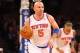 NEW YORK, NY - APRIL 09: Jason Kidd #5 of the New York Knicks in action against the Washington Wizards during their game at Madison Square Garden on April 9, 2013 in New York City. NOTE TO USER: User expressly acknowledges and agrees that, by downloading and or using this photograph, User is consenting to the terms and conditions of the Getty Images License Agreement. (Photo by Al Bello/Getty Images)