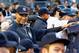 NEW YORK, NY - APRIL 25: Derek Jeter #2 of the New York Yankees looks on from the dugout during the second inning against the Toronto Blue Jays at Yankee Stadium on April 25, 2013 in the Bronx borough of New York City. (Photo by Jim McIsaac/Getty Images)
