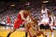 MIAMI, FL - MAY 15: Shane Battier #31 of the Miami Heat and Joakim Noah #13 of the Chicago Bulls fight for a loose ball during Game Five of the Eastern Conference Semifinals of the 2013 NBA Playoffs at American Airlines Arena on May 15, 2013 in Miami, Florida. NOTE TO USER: User expressly acknowledges and agrees that, by downloading and or using this photograph, User is consenting to the terms and conditions of the Getty Images License Agreement. (Photo by Mike Ehrmann/Getty Images)
