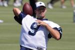 Tony Romo Throws Some Passes at End of Minicamp