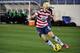 NASHVILLE, TN - FEBRUARY 13: Megan Rapinoe #15 of the U.S. Womens National Team plays against the Scotland Women's National Team at LP Field on February 13, 2013 in Nashville, Tennessee. (Photo by Frederick Breedon/Getty Images)