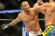 Feb 23, 2013; Anaheim, CA, USA; Lyoto Machida (blue shorts) and Dan Henderson (white shorts) during their UFC heavyweight bout at the Honda Center. Mandatory Credit: Jayne Kamin-Oncea-USA TODAY Sports