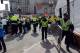 BOSTON, MA - APRIL 15: Emergency personnel take postion at the finish line after two bombs exploded during the 117th Boston Marathon on April 15, 2013 in Boston, Massachusetts. Two people are confirmed dead and at least 28 injured after at least two explosions went off near the finish line to the marathon. (Photo by Darren McCollester/Getty Images)