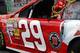 Kevin Harvick's No. 29 Chevrolet sits covered and ready for the Daytona 500. Credit: Dwight Drum