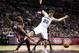 SAN ANTONIO, TX - JUNE 13: Dwyane Wade #3 of the Miami Heat and Tiago Splitter #22 of the San Antonio Spurs go after the ball in the first half during Game Four of the 2013 NBA Finals at the AT&T Center on June 13, 2013 in San Antonio, Texas. NOTE TO USER: User expressly acknowledges and agrees that, by downloading and or using this photograph, User is consenting to the terms and conditions of the Getty Images License Agreement. (Photo by Christian Petersen/Getty Images)