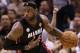 SAN ANTONIO, TX - JUNE 13: LeBron James #6 of the Miami Heat moves the ball against the San Antonio Spurs during Game Four of the 2013 NBA Finals at the AT&T Center on June 13, 2013 in San Antonio, Texas. NOTE TO USER: User expressly acknowledges and agrees that, by downloading and or using this photograph, User is consenting to the terms and conditions of the Getty Images License Agreement. (Photo by Christian Petersen/Getty Images)