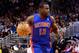 ORLANDO, FL - JANUARY 24: Will Bynum #12 of the Detroit Pistons runs during the game against the Orlando Magic at Amway Arena on January 24, 2011 in Orlando, Florida. NOTE TO USER: User expressly acknowledges and agrees that, by downloading and or using this Photograph, user is consenting to the terms and conditions of the Getty Images License Agreement. (Photo by Sam Greenwood/Getty Images)