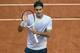 Jun 2, 2013; Paris, France; Roger Federer (SUI) during his match against Giles Simon (FRA) on day eight of the 2013 French Open at Roland Garros. Mandatory Credit: Susan Mullane-USA TODAY Sports