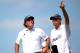 ARDMORE, PA - JUNE 15: Phil Mickelson of the United States talks with caddie Jim Mackay on the fifth tee during Round Three of the 113th U.S. Open at Merion Golf Club on June 15, 2013 in Ardmore, Pennsylvania. (Photo by Ross Kinnaird/Getty Images)