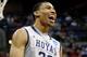COLUMBUS, OH - MARCH 16: Otto Porter #22 of the Georgetown Hoyas reacts after getting fouled by the Belmont Bruins in the second half during the second round of the 2012 NCAA Men's Basketball Tournament at Nationwide Arena on March 16, 2012 in Columbus, Ohio. (Photo by Rob Carr/Getty Images)