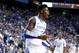 LEXINGTON, KY - DECEMBER 22: Nerlens Noel #3 of the Ketnucky Wildcats celebrates during the game against the Marshall Thundering Herd at Rupp Arena on December 22, 2012 in Lexington, Kentucky. (Photo by Andy Lyons/Getty Images)