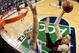 GREENSBORO, NC - MARCH 15: Alex Len #25 of the Maryland Terrapins shoots over Mason Plumlee #5 of the Duke Blue Devils during the quarterfinals of the Men's ACC Basketball Tournament at Greensboro Coliseum on March 15, 2013 in Greensboro, North Carolina. (Photo by Streeter Lecka/Getty Images)