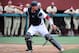 Jun 9, 2013; Tallahassee, FL, USA; Indiana Hoosiers catcher Kyle Schwarber (10) looks to throw a runner out on second during the game against the Florida State Seminoles during the Tallahassee super regional of the 2013 NCAA baseball tournament at Dick Howser Stadium. Mandatory Credit: Melina Vastola-USA TODAY Sports