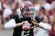 COLLEGE STATION, TX - APRIL 13: Texas A&M Aggies quarterback Johnny Manziel #2 looks to pass during the Maroon & White spring football game at Kyle Field on April 13, 2013 in College Station, Texas. (Photo by Scott Halleran/Getty Images)