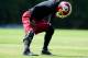 Redskins QB Robert Griffin III participated during the team's OTAS, doing light workouts with other teammates recovering from injuries.