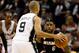 SAN ANTONIO, TX - JUNE 16: LeBron James #6 of the Miami Heat plays defense on Tony Parker #9 of the San Antonio Spurs in the fourth quarter during Game Five of the 2013 NBA Finals at the AT&T Center on June 16, 2013 in San Antonio, Texas. NOTE TO USER: User expressly acknowledges and agrees that, by downloading and or using this photograph, User is consenting to the terms and conditions of the Getty Images License Agreement. (Photo by Kevin C. Cox/Getty Images)