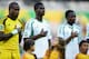 BELO HORIZONTE, BRAZIL - JUNE 17: (L-R) Vincent Enyeama, Uwa Elderson Echiejile and Ahmed Musa of Nigeria line up for their national anthem prior to the FIFA Confederations Cup Brazil 2013 Group B match between Tahiti and Nigeria at Governador Magalhaes Pinto Estadio Mineirao on June 17, 2013 in Belo Horizonte, Brazil. (Photo by Laurence Griffiths/Getty Images)