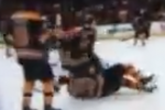 Watch: Chara Loses Edge, Nails Lucic in Warmups