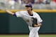 Jun 16, 2013; Omaha, NE, USA; LSU Tigers pitcher aaron Nola (10) pitcher throws against the UCLA Bruins during the College World Series at TD Ameritrade Park. Mandatory Credit: Bruce Thorson-USA TODAY Sports