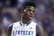 Jan 26, 2013; Lexington, KY, USA; Kentucky Wildcats forward Nerlens Noel (3) during the game against the LSU Tigers in the second half at Rupp Arena. Kentucky defeated LSU 75-70. Mandatory Credit: Mark Zerof-USA TODAY Sports