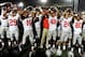 STATE COLLEGE, PA - OCTOBER 27: Wide receiver Evan Spencer #16 of the Ohio State Buckeyes and teammates celebrate after defeating the Penn State Nittany Lions at Beaver Stadium on October 27, 2012 in State College, Pennsylvania. The Ohio State Buckeyes won, 35-23. (Photo by Patrick Smith/Getty Images)
