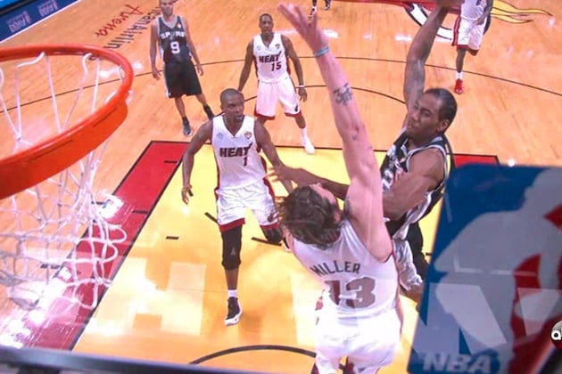 Video: Spurs' Kawhi Leonard Throws Down Poster Dunk on Heat's Mike Miller