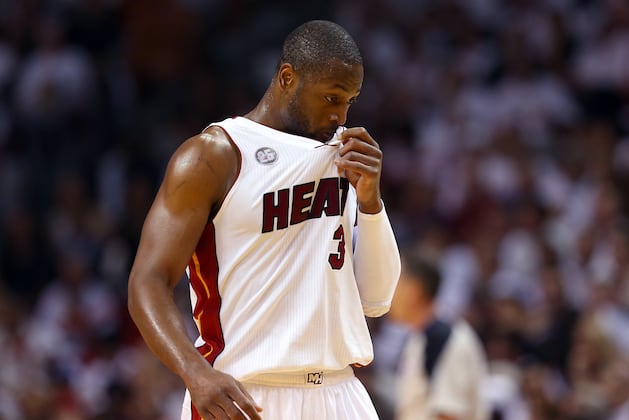 Ray Allen Starts Second Half for Dwyane Wade