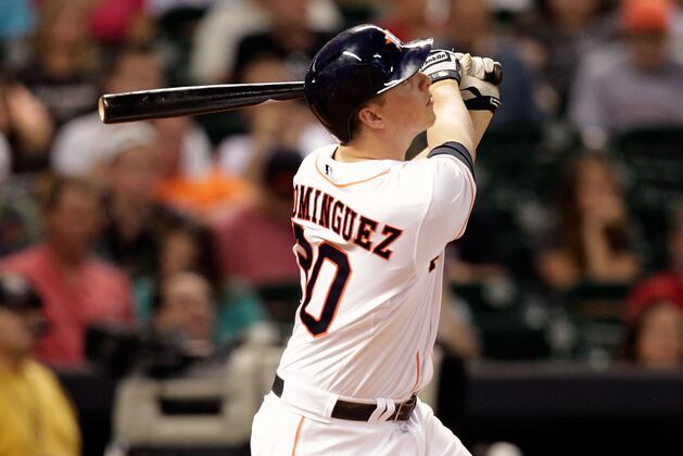 Dominguez's Slam Leads Astros Past Brewers