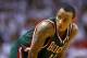 MIAMI, FL - APRIL 21: Monta Ellis #11 of the Milwaukee Bucks looks on during Game 1 of the Eastern Conference Quarterfinals of the 2013 NBA Playoffs against the Miami Heat at American Airlines Arena on April 21, 2013 in Miami, Florida. NOTE TO USER: User expressly acknowledges and agrees that, by downloading and or using this photograph, User is consenting to the terms and conditions of the Getty Images License Agreement. (Photo by Mike Ehrmann/Getty Images)