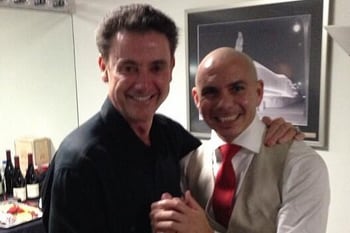 Rick Pitino and Rapper Pitbull Meet