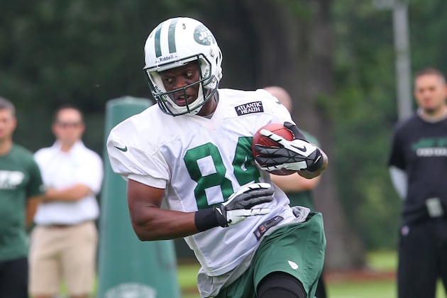 Stephen Hill Can't Shake Reputation for Bad Hands at Jets Minicamp