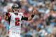 CHARLOTTE, NC - DECEMBER 09: Matt Ryan #2 of the Atlanta Falcons calls a play during their game against the Carolina Panthers at Bank of America Stadium on December 9, 2012 in Charlotte, North Carolina. (Photo by Streeter Lecka/Getty Images)