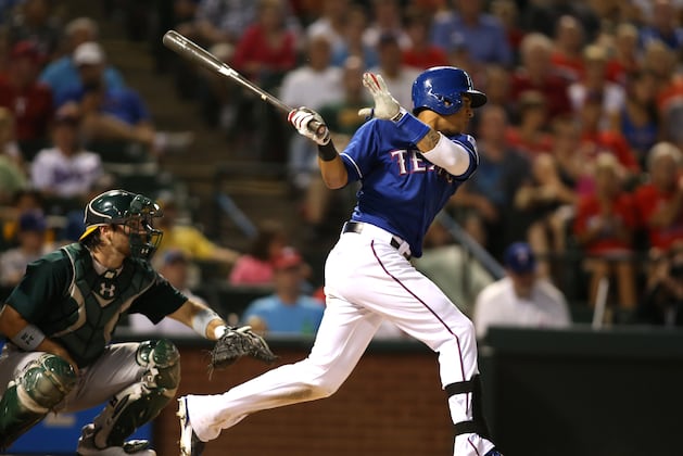 Murphy out of Slump, Leads A's Past Rangers