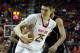 Feb 2, 2013; College Park, MD, USA; Maryland Terrapins center Alex Len (25) fights for the ball against the Wake Forest Demon Deacons at Comcast Center. Mandatory Credit: Mitch Stringer-USA TODAY Sports