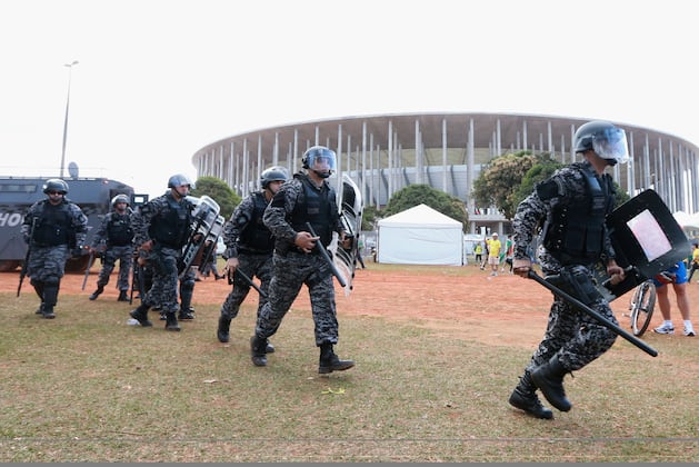 Protesters Block Confed Cup Stadium Access