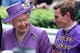 ASCOT, ENGLAND - JUNE 20: Queen Elizabeth II talks with Jockey Ryan Moore after the Queen's horse Estimate won The Gold Cup on Ladies' Day during day three of Royal Ascot at Ascot Racecourse on June 20, 2013 in Ascot, England. (Photo by Paul Gilham/Getty Images)