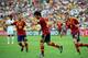 RIO DE JANEIRO, BRAZIL - JUNE 20: David Silva of Spain celebrates scoring his team's second goal during the FIFA Confederations Cup Brazil 2013 Group B match between Spain and Tahiti at the Maracana Stadium on June 20, 2013 in Rio de Janeiro, Brazil. (Photo by Michael Regan/Getty Images)